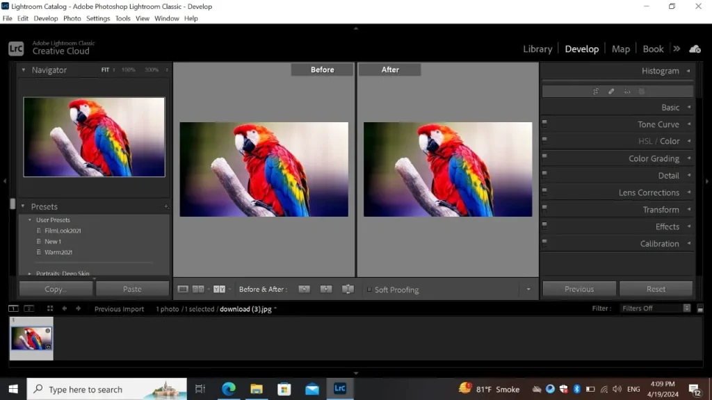 6 Lightroom Hidden Features of 2024 (You Need To Know) 8 Before/After View