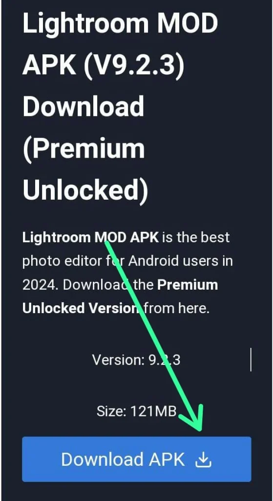 Download Lightroom MOD APK